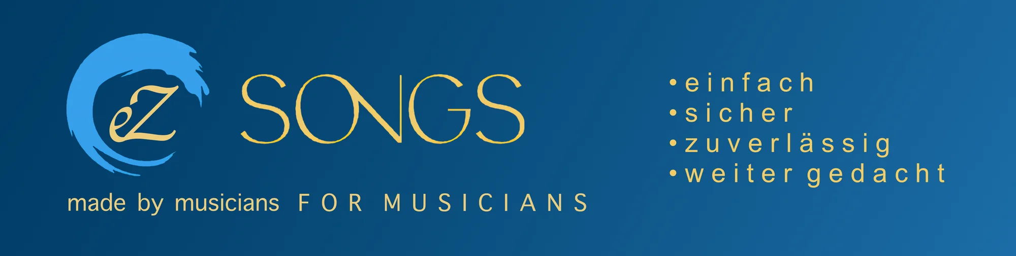 ezSongs – made by musicians for musicians: einfach, sicher, zuverlässig, weiter gedacht
