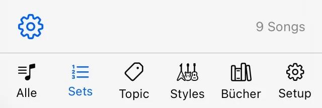 Dieselbe Sidebar in anderer Reihenfolge